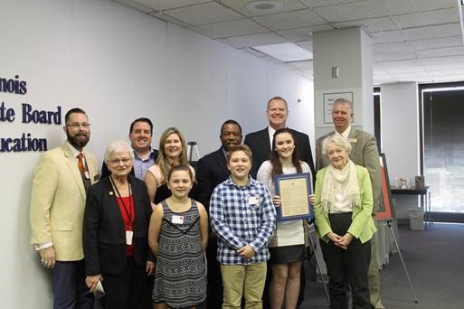 Arts Week Winner and Family