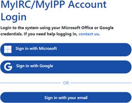 MyIRC Account Login