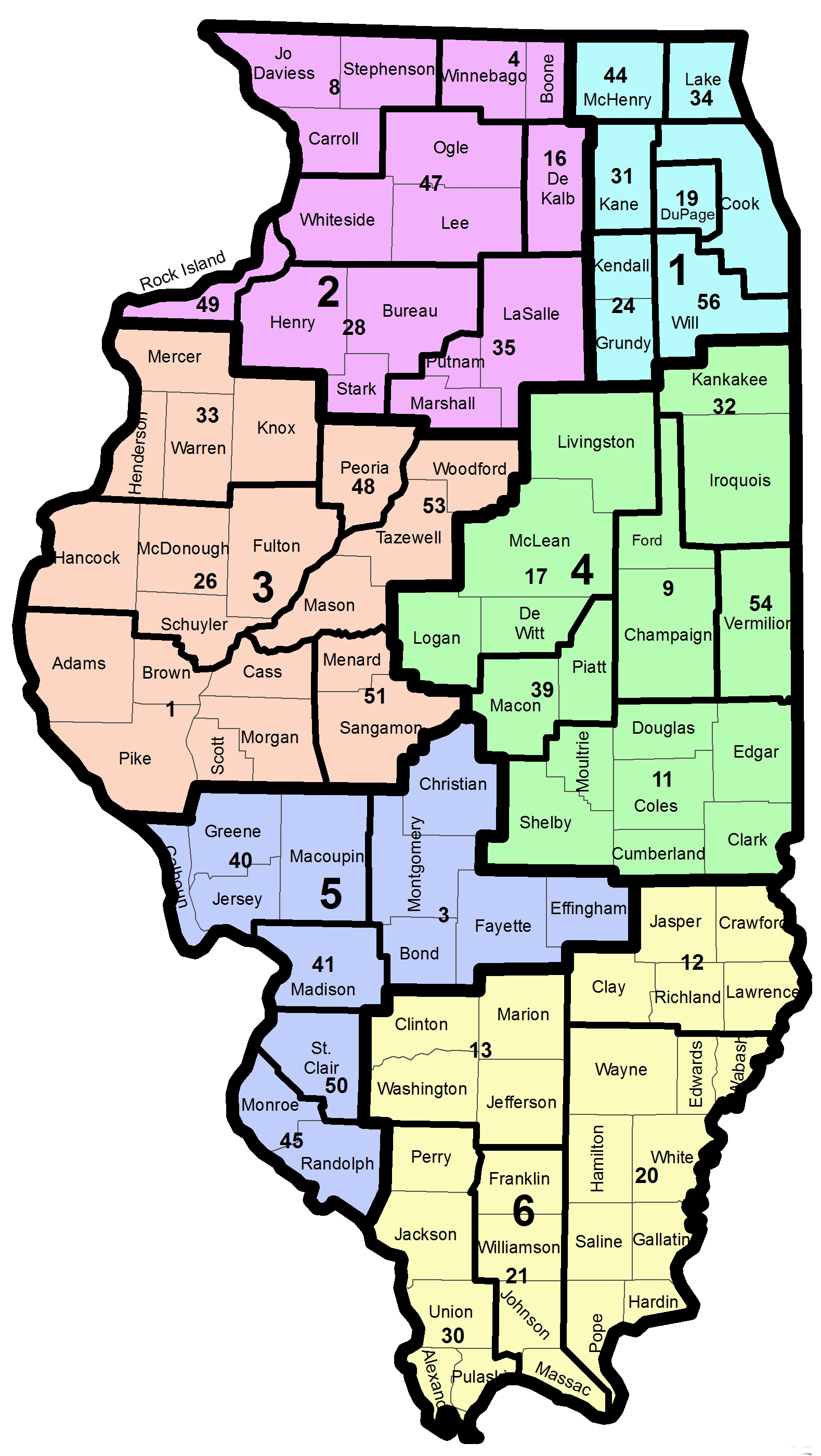 Regional Area Statewide Map